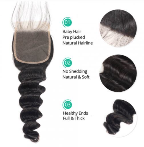 5x5 Premium Transparent Lace Closures – GlowWithXtelle Skincare